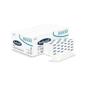 BulkySoft classic V hajtogatott kéztörlő 2rtg 21x20,5cm 200lap cell 20cs/gyűjtő