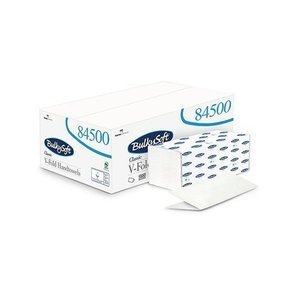 BulkySoft classic V hajtogatott kéztörlő 2rtg 24x21,5cm 200lap cell 20cs/gyűjtő