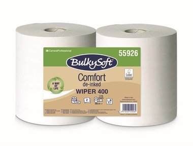 BulkySoft comfort ipari törlőpapír 2rtg M24 D30 1176lap 400m fehérített 2tek/gyűjtő