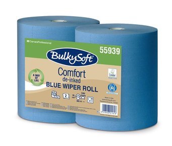 BulkySoft comfort ipari törlőpapír 2rtg M36 D28 1000lap 360m kék 2tek/gyűjtő