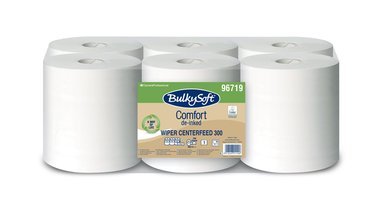 BulkySoft comfort belsőmagos ipari törlőpapír 1rtg M18 D19 789lap 300m 6tek/gyűjtő