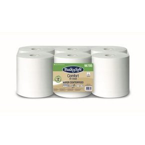 BulkySoft comfort belsőmagos ipari törlőpapír 2rtg M19 D18 450lap 108m 6tek/gyűjtő