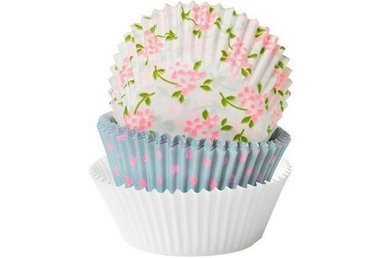 Duni muffinpapír Sweet roses D5,5 48x75db/gyűjtő