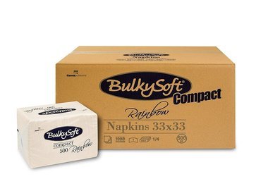 BulkySoft rainbow compact szalvéta krém 1rtg 33x33cm 6x500db/gyűjtő
