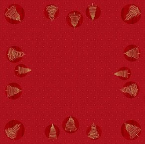 Dunicel asztalközép Elegant Trees 84x84cm 5x20db/gyűjtő