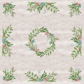 Dunisilk asztalközép Winter Greenery 84x84cm 5x20db/gyűjtő
