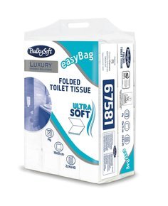 BulkySoft easyBag excellence V hajtogatott toalettpapír 2rtg 19x11cm cell 224lap 40cs/gyűjtő