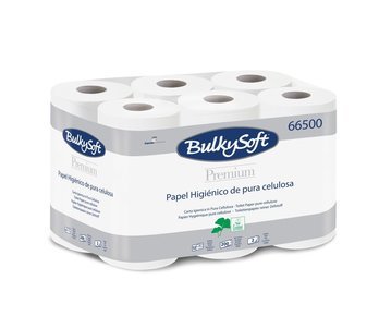 BulkySoft premium kistekercses toalettpapír 2rtg 200lap 24m cell 8x12tek/gyűjtő