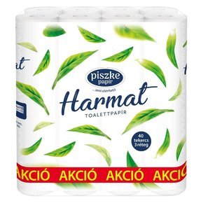 Harmat 40 kistekercses toalettpapír 3rtg M9,5 D10,8 13,80m 120lap cell 40tek/csomag