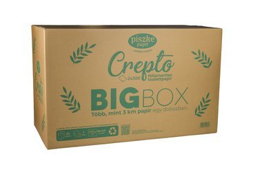 Crepto 90 papírdobozos kistekercses toalettpapír 3rtg M9,5 D13 34,83m 270lap cell FSC 90tek/gyűjtő