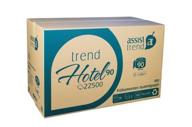 Trend Hotel 90 papírdobozos kistekercses toalettpapír 3rtg M9,5 D13 32,25m 250lap cell FSC 90tek/gyűjtő