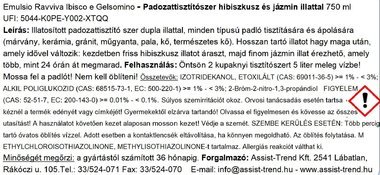 Sutter Emulsio Ravviva Ibisco általános felülettisztító koncentrátum hibiszkusz és jázmin illattal 750ml 12db/gyűjtő