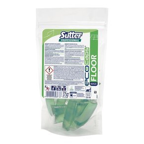 Sutter Ecocaps Floor Maxi környezetbarát ultrakoncentrált kapszulás általános felülettisztító takarítógépekhez 15g 25kapszula/tasak 3tasak/gyűjtő