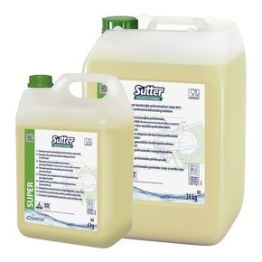 Sutter Super gépi mosogatószer koncentrátum lágy vízhez 6 kg 4 kanna/gyűjtő