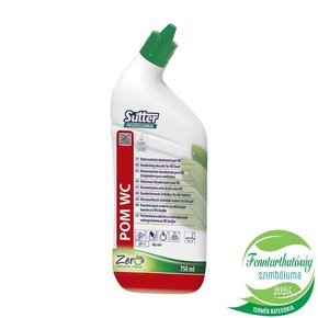 Sutter Zero Pom WC környezetbarát toalett tisztító gél 750ml 12db/gyűjtő