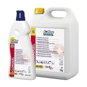 Sutter Clorogel tisztító hatású felületfertőtlenítő koncentrátum 5kg 4kanna/gyűjtő