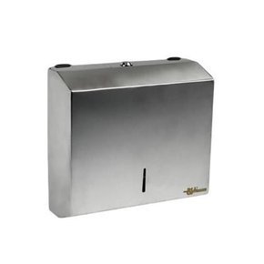 Bisk hajtogatott kéztörlő adagoló inox szálcsiszolt 500lapos