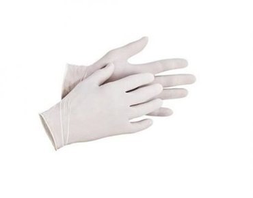 Santex latex púderezett vizsgálókesztyű krém XL-es 10x100db/gyűjtő