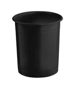 Trend hengeres szemetes műanyag fekete 6L