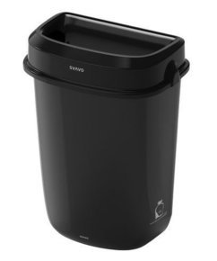 AT Plaza szemetes rejtett fedéllel falra szerelhető 32L PP fekete