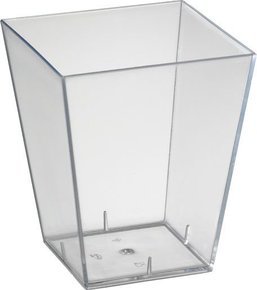 Duni Amuse-bouche kínáló tálka Square átlátszó 150ml 24x25db/gyűjtő