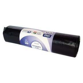 Szemeteszsák 80x120 160l 10db/tekercs fekete 32my