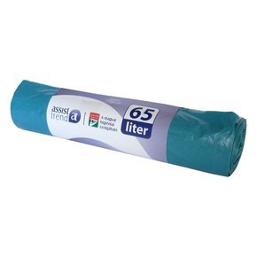 Szemeteszsák 60x70 cm 65L 20db/tekercs kék 15my