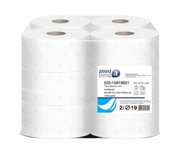 Trend Maxima mini toalettpapír 2rtg M9 D19 120m 600lap cell FSC 12tek/gyűjtő
